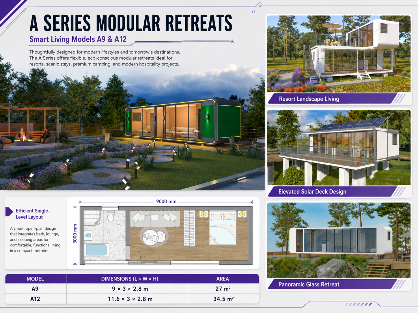 A9 / A12 Modular Retreats
