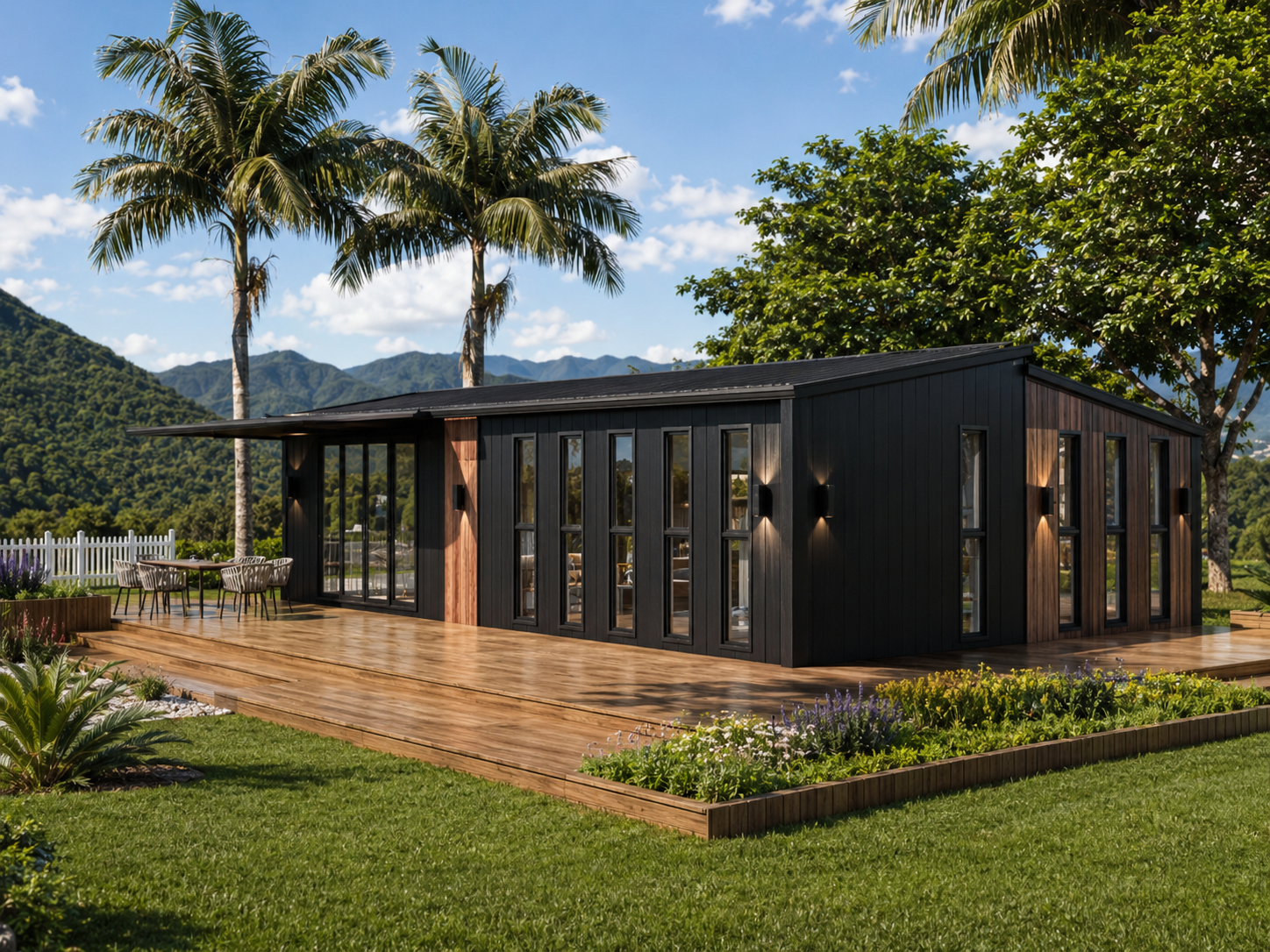 Modular Home Black Exterior
