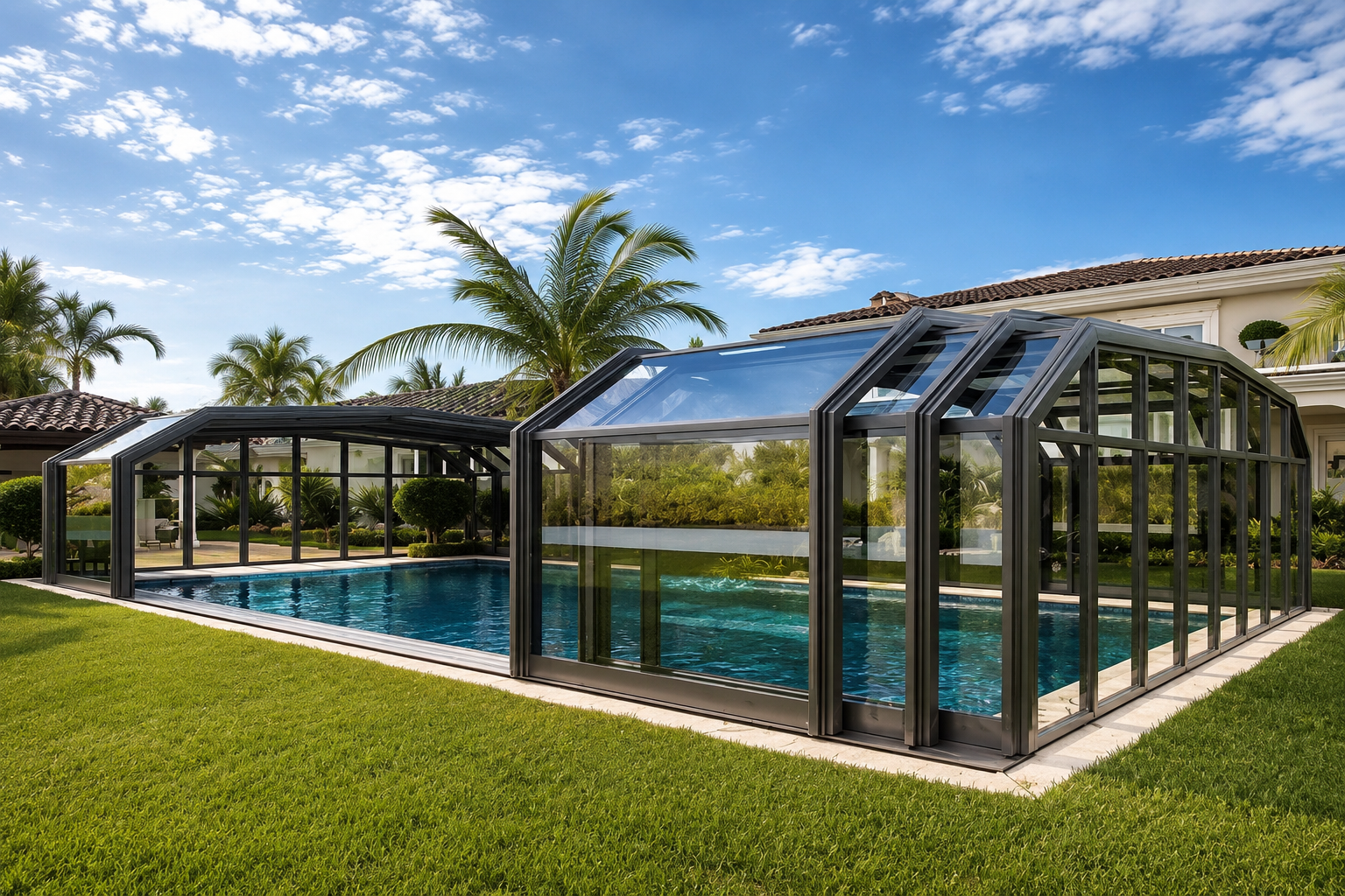 Retractable Pool Enclosure